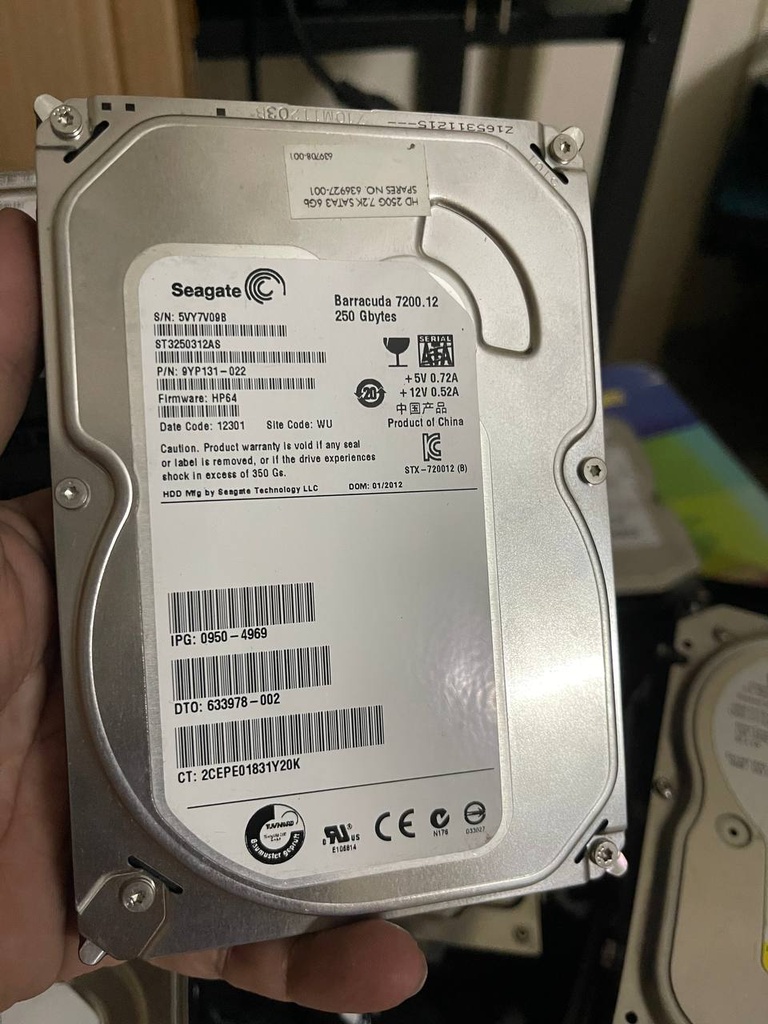 Seagate Barracuda HDD 3.5' 250GB