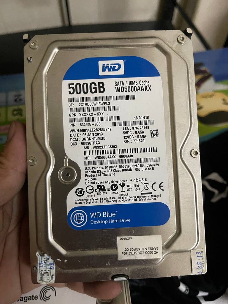 WD HDD 3.5' 500GB