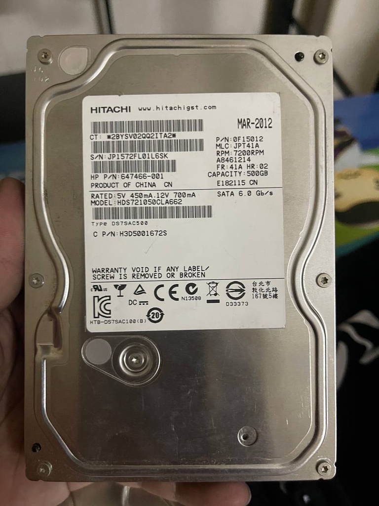 Hitachi HDD 3.5' 500GB