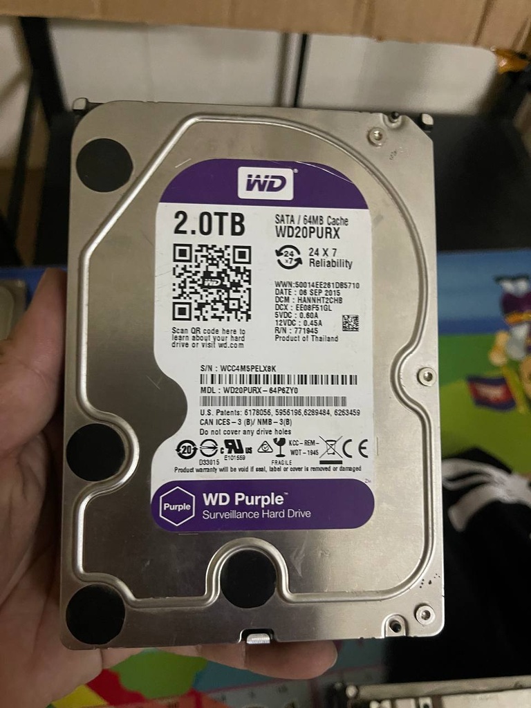 WD HDD 3.5' 2TB Purple