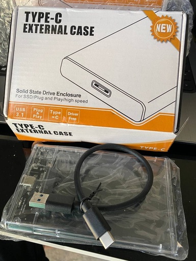 Type-C External Case 2.5Inch SSD-HDD