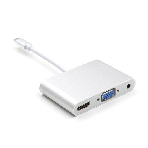 Type C to VGA+HDMI Adaptor