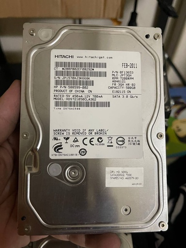 Hitachi HDD 3.5' 500GB 02