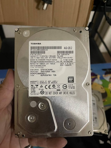 Toshiba HDD 3.5' 3TB